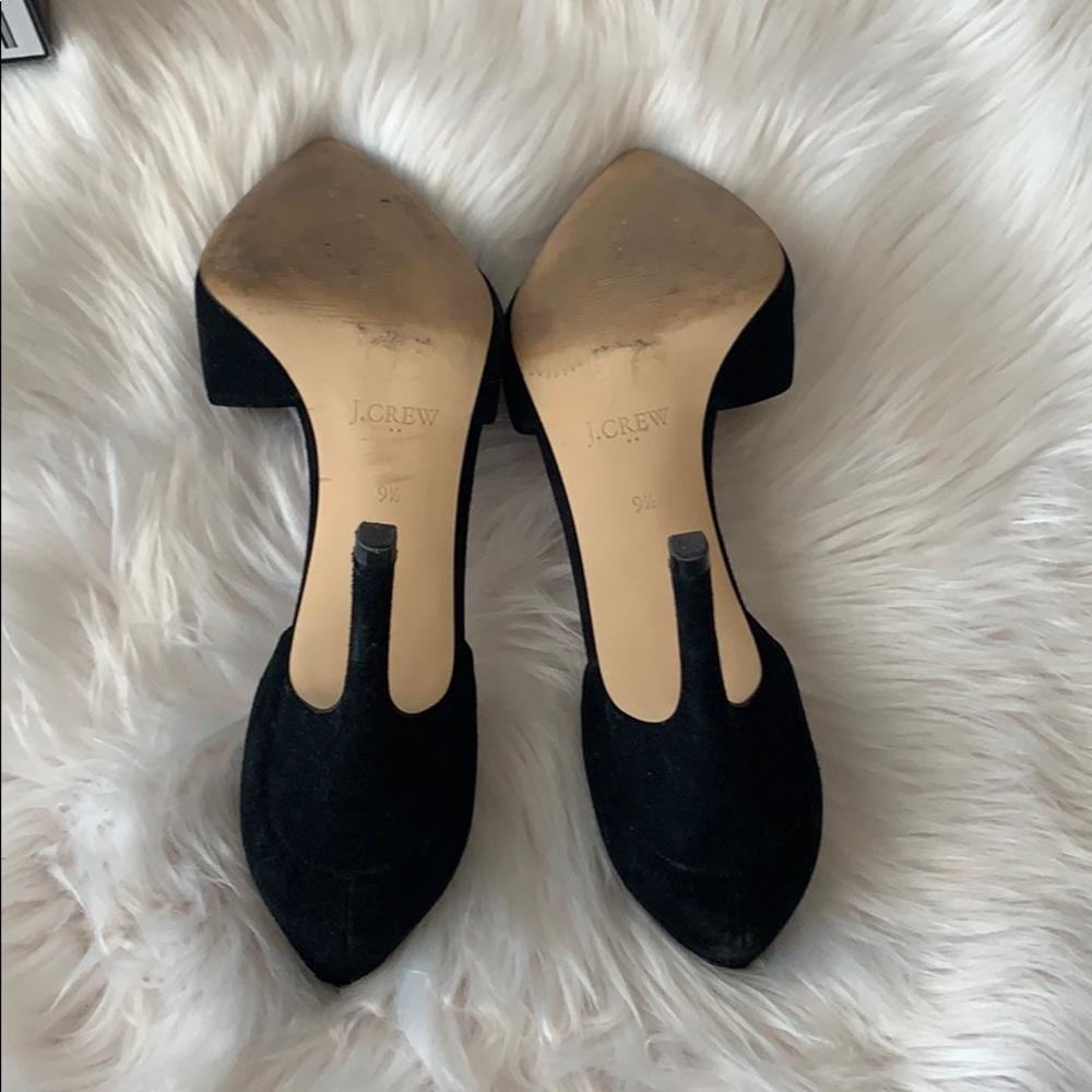 J.Crew Factory Lana Black Suede Pumps - Picture 8 of 8